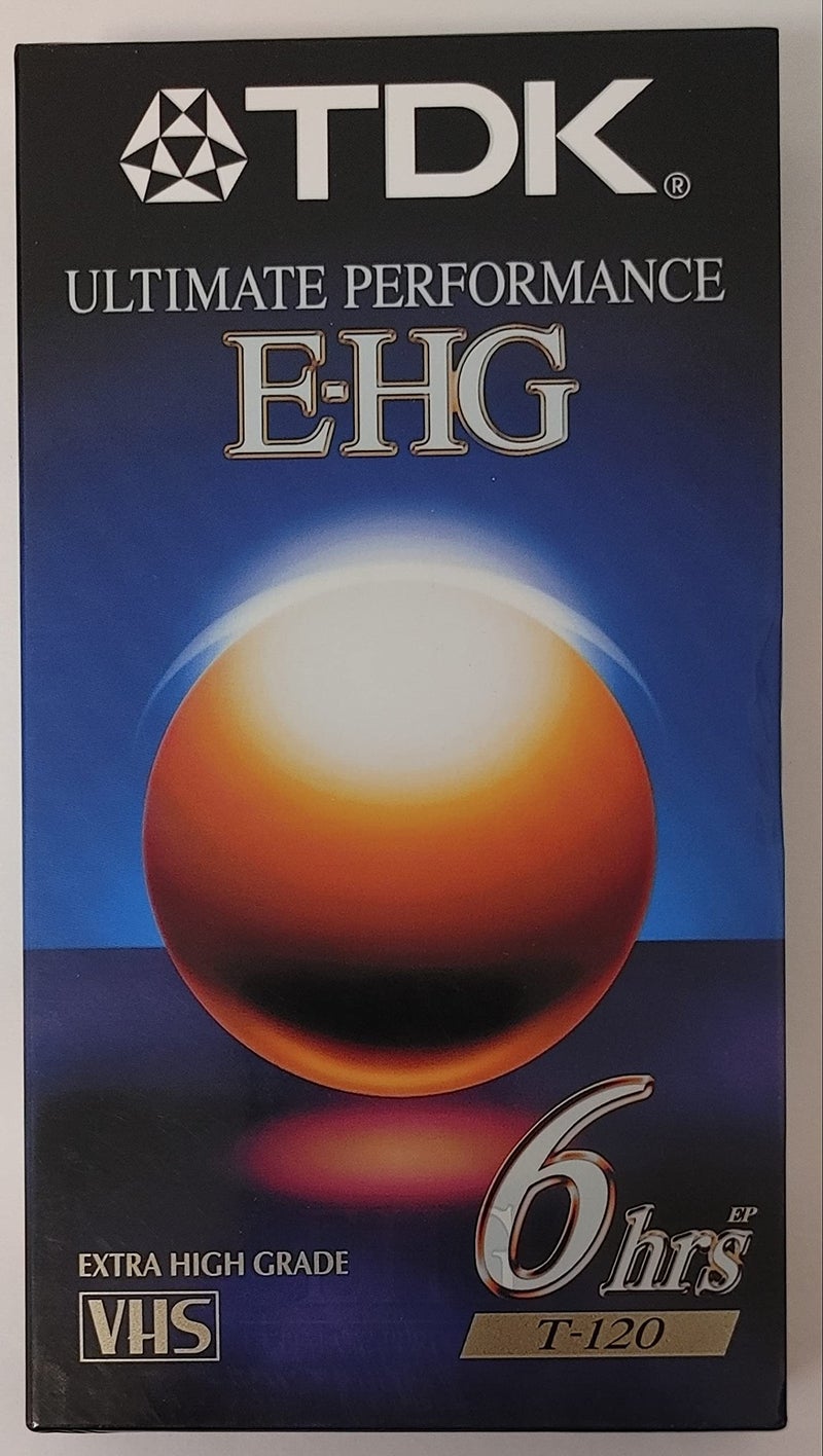 TDK Ultimate Performance E-HG Extra High Grade VHS T-120 Blank Video Tape - Image 1